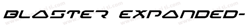blaster expanded字体转换